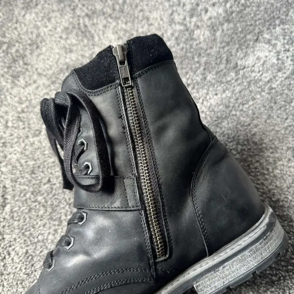 Harley Davidson D93576 Black Leather Motorcycle Engineer Boots Men’s 10.5